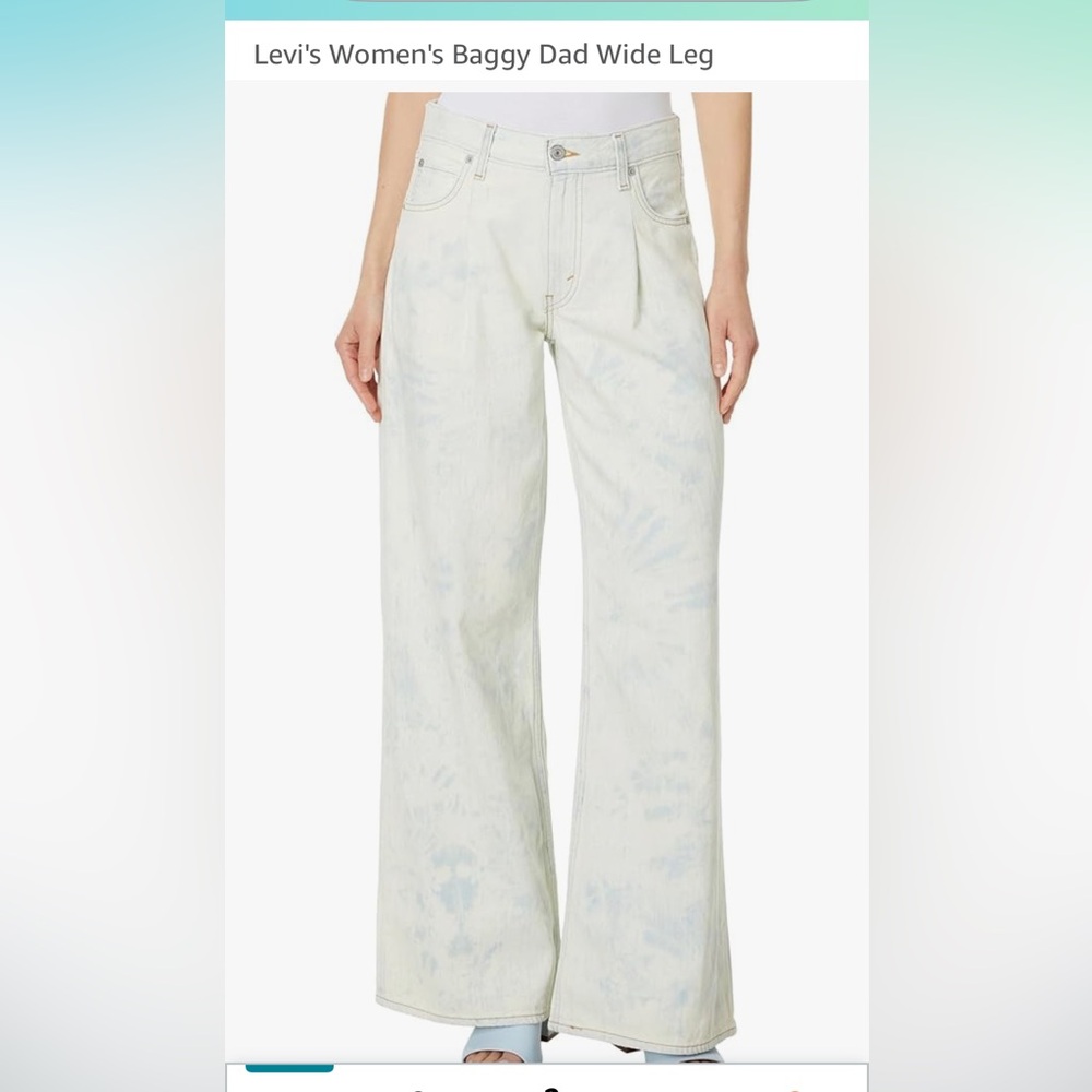 Levi's Premium Baggy Dad Wide Leg Women's Jeans 30x30 Maybe Blue - Light
Wash